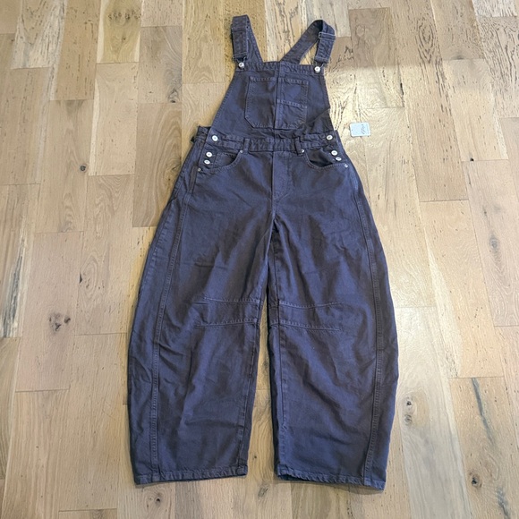 Free People We The Free Good Luck
Barrel Overalls-Chocolate Mousse-S-NWT - Picture 8 of 10